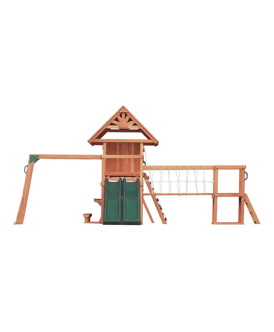 Mount Peak - Altalena Everest a due piani e casetta da gioco con tetto in legno - immagine 7