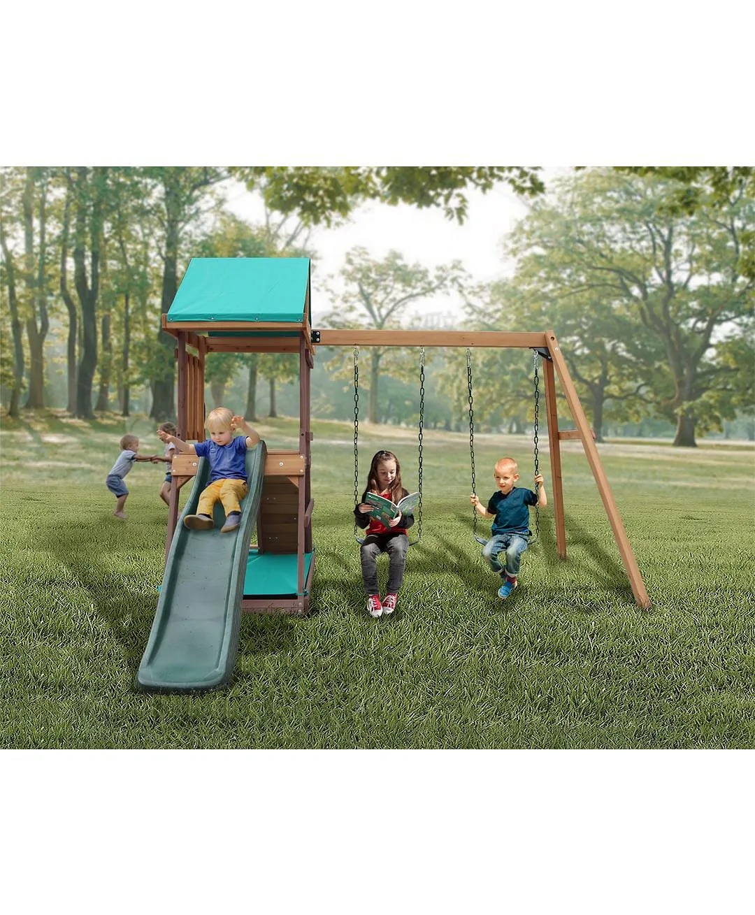 Mount Peak - Altalena e casetta da gioco Matterhorn - immagine 5