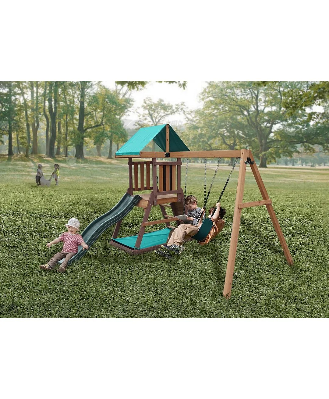 Mount Peak - Altalena e casetta da gioco Matterhorn - immagine 6