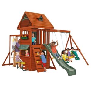 Ridgeview Deluxe Clubhouse Set altalena in legno / set da gioco
